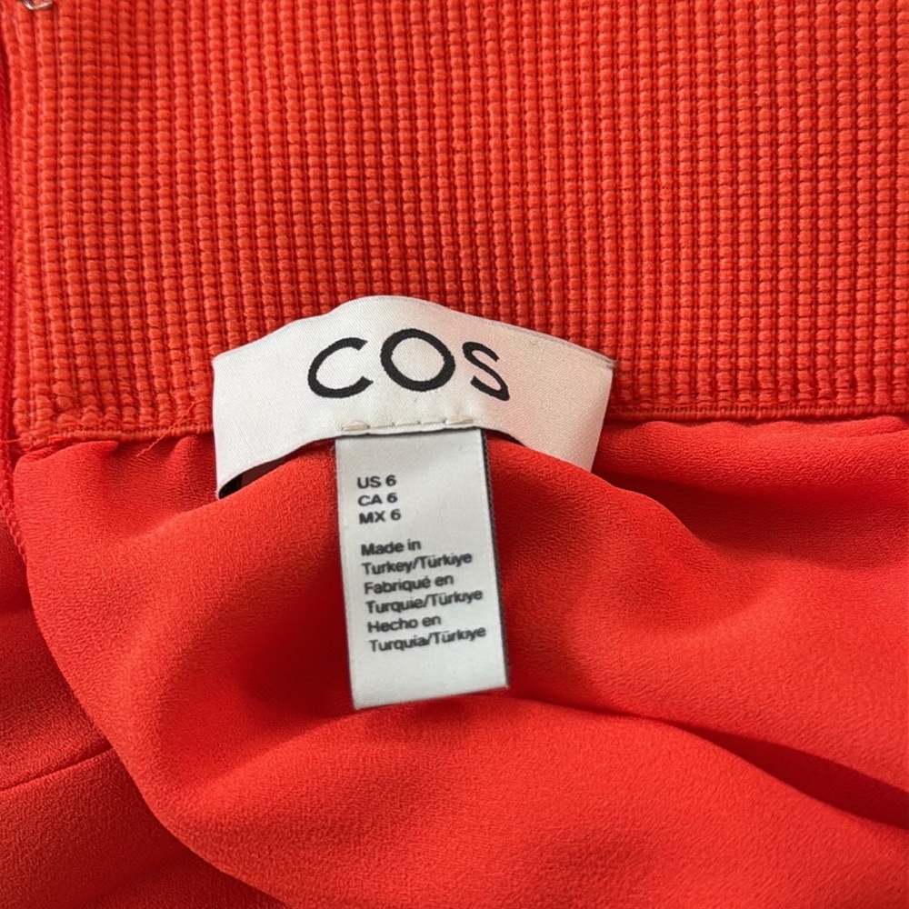 COS Elasticated Pleated Midi Skirt - sz 6 - Picture 7 of 8